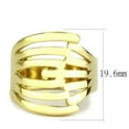 thumbnail image 2 of Luxe Jewelry Designs Gold Ion Plated Single Tone Stainless Steel Women's Ring - Size 7 (Pack of 2), 2 of 4