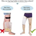 thumbnail image 2 of 1/2pcs Fabric Catheter Sleeve Urine Leg Bag Holder Drainage Bag Elastic Leg Strap Straps, 2 of 3