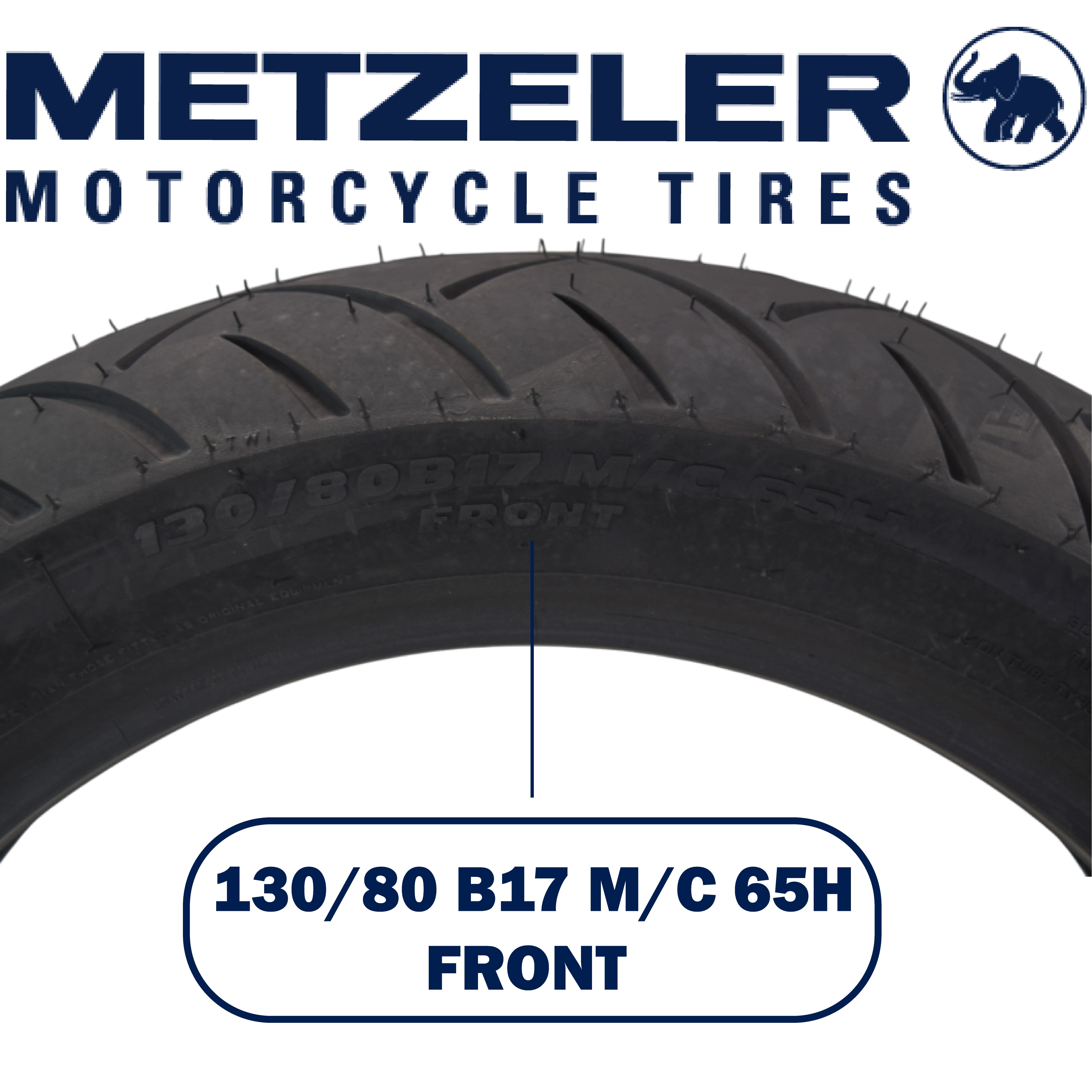 Metzeler ME 888 Marathon Ultra Front 130/80-17 65H Motorcycle Tire w/ Keychain