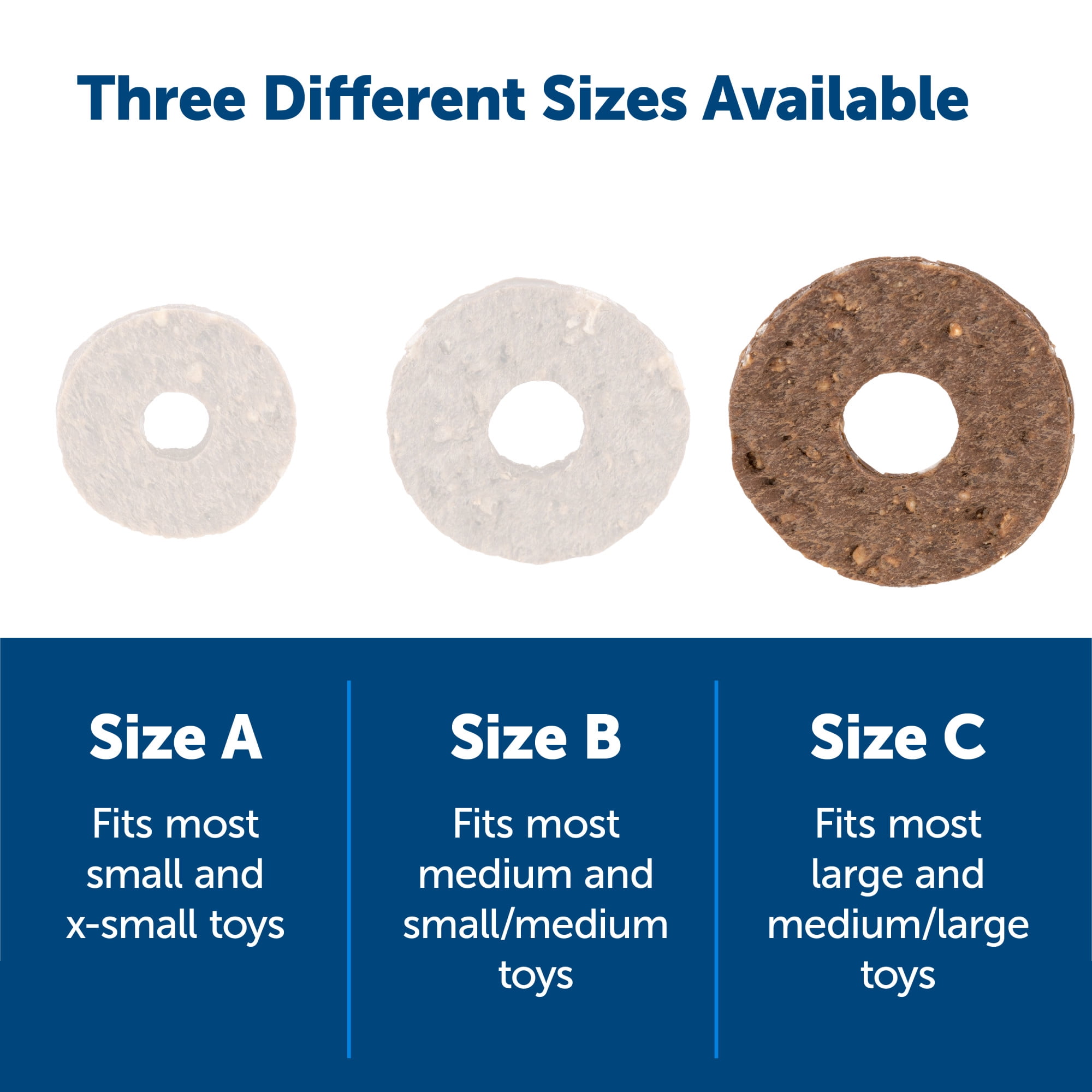 PetSafe Dog Treat Ring Variety Pack for Busy Buddy Toys, 2 Tasty Flavors, 60 Refills, L