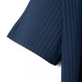 thumbnail image 4 of Leey-World Men's Ultra-Soft Bamboo Viscose T-Shirt, Curved Hem Lightweight Cooling Cotton Blend Casual Tee Tshirt Men(Navy,M), 4 of 9