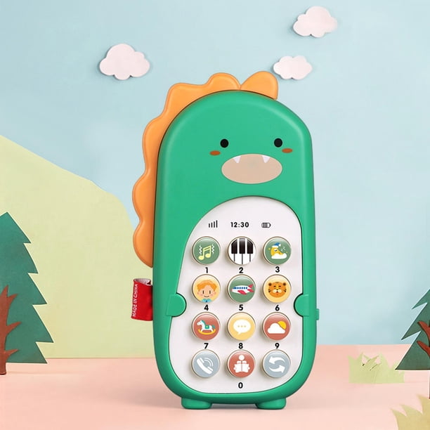 Teléfono Juguete Musical Para Bebés De 6 A 12 Meses – Con Sonidos, Canciones Y Luces, Mordedor De Silicona Sin BPA, Regalo Educativo