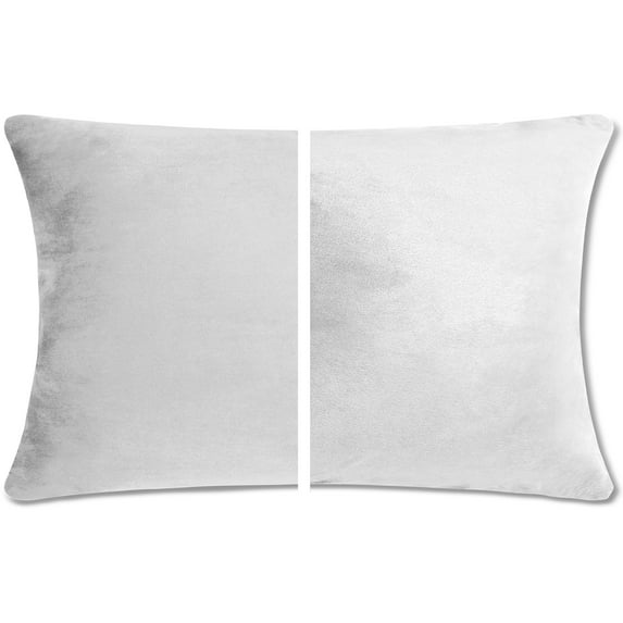 12" x 20" Throw Pillow - White Dandelion: 2 PCS / 4 Sided. Luxurious Premium Down Alternative Fill w/ Reversible Cover Microsuede/Microplush Fabric. Fluffy, Beautiful & Supportive. Soft & Comfy.