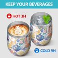 thumbnail image 4 of 12oz Stainless Steel Insulated Wine Tumbler with Lid and Straw – Double Wall Vacuum Mug for Hot & Cold Drinks, 304 Steel Interior, Sweat-Free Design, 4 of 5