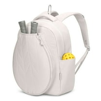 Hynes Eagle Pickleball Backpack 22L with UV Protection, Wet Pocket & Fence Hook, Lightweight Tennis Gym Bag, Beige