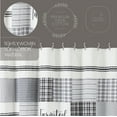 thumbnail image 5 of VHC Brands, Sawyer Mill™ Stenciled Patchwork Shower Curtain, Black, 72x72, 5 of 7