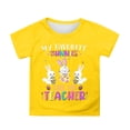 thumbnail image 2 of ibiyuan Boys Girls Easter Shirts Bunny Tshirt Short Sleeve Cotton Tee Funny Rabbit Graphic Tshirts, 2 of 4