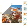 thumbnail image 3 of Honeii Vibrant Field Of Blossoms for Dish Drying Mat for Kitchen Counter, Non-slip Rubber Backed, Hide Stain Kitchen Super Absorbent Draining Mat, Dish Rack Pad, 3 of 8