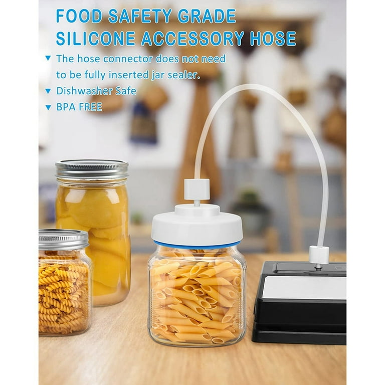 Mason Jar Vacuum Sealer Kit Jar Vacuum Sealing Accessory with Hose