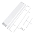 thumbnail image 3 of Metal Rectangle Shape Wedding Flower Stand Metal Frame Backdrop Rack 200cm, 3 of 16