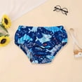 thumbnail image 2 of Boys Shark Print Swim Briefs Cartoon Swim Trunks for Kids Beach Pool Swimming Elastic Waist Quick Dry Summer Swimsuit Blue 12 Months-18 Months, 2 of 3
