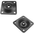 thumbnail image 3 of 4 Pieces Foot Mounting Plates, Black Furniture Foot Mounting Plates, Black Fixing Iron Pie, 3 of 4