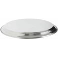 thumbnail image 4 of Soro Essentials - Juego de 2 bandejas redondas de acero inoxidable de 14" para servir - Bandeja apilable para servir aperitivos, charcutería, aperitivos y postres para usar en bares y restaurantes, 4 of 5