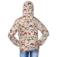 thumbnail image 4 of Cauagu Cartoon Mushrooms Print Sun Protection Jacket for Teen,Full-Zipper Long Sleeve Sun Shirts with Pockets UV Hoodie Shirts Outdoor Athletic Jacket-Medium, 4 of 7