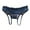 Dark Blue, variant on Japanese Style Sexy Lingerie Underwear With Low Waist And Full Open Range Tempting Hollowed Out PP Lace Thong