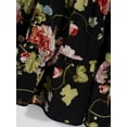 thumbnail image 6 of iixpin Kids Girls Flutter Sleeve Denim Tops Girls Summer Fashion Floral Printed Dress with Belt Swing Skirt Casual Clothes Black 6, 6 of 7
