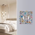 thumbnail image 4 of Yayeee Toggle Light Switch Wall Plate 2-Gang 4.56"x4.48" Decorative Outlet Cover, Doodle Pattern, 4 of 7