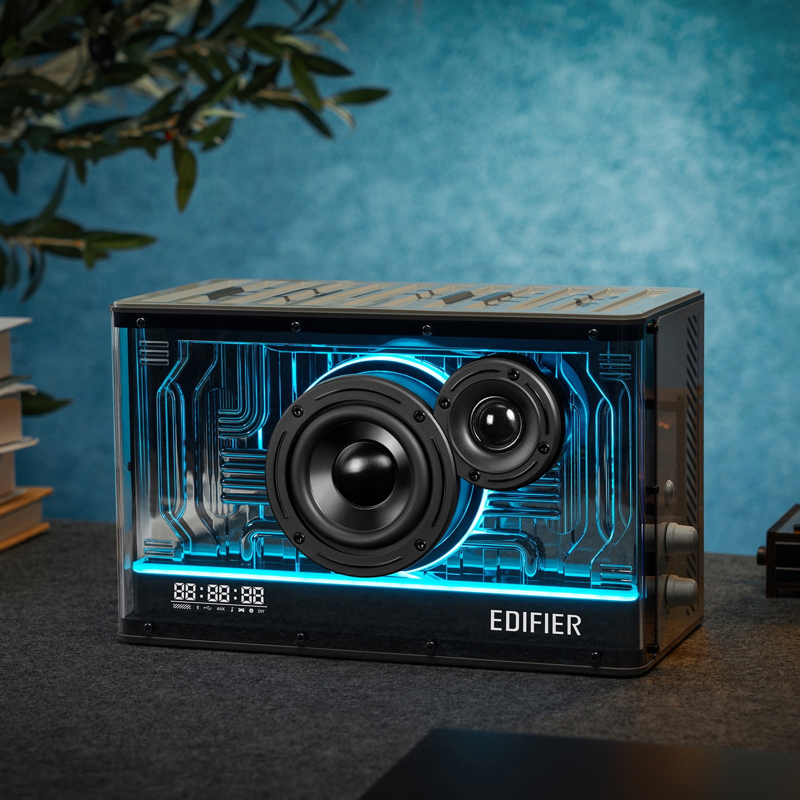 Edifier QD35 Tabletop Bluetooth Speaker, Black, Holiday Gift