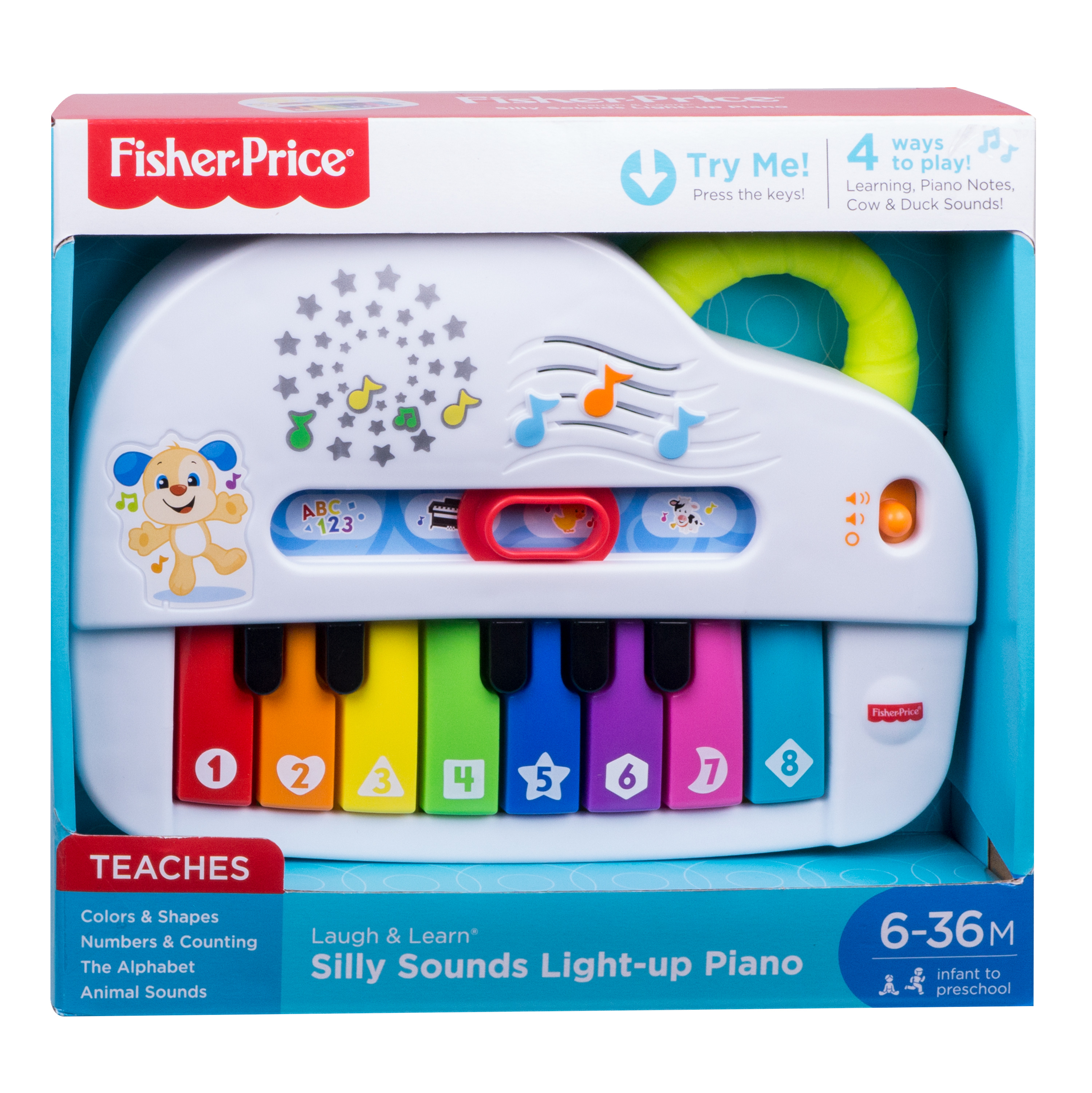 Fisher-Price Laugh & Learn Silly Sounds Light-Up Piano Interactive Toy for Baby & Toddler - image 7 of 7
