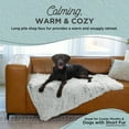 thumbnail image 2 of Best Friends by Sheri Calming Shag Dog Blanket – Ultra Soft Faux Fur Pet Throw, Anxiety-Relief, Lightweight Warm Bed Cover for Dogs and Cats, Machine Washable, Frost Gray, 40" x 50", 2 of 7