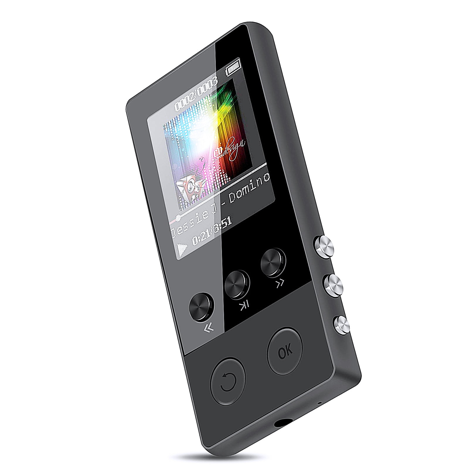 TSV MP3 Player with Bluetooth and FM Radio,8GB Portable HIFI Sound MP3 ...