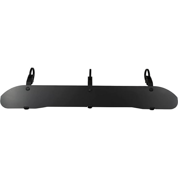Universal Windshield Fairing for Roof Racks - 34 inch - Long Noise Reducer Wind Fairing Aerodynamic Air Deflector Kit -(Windshield Made of Unbreakable Polycarbonate)