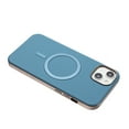 thumbnail image 5 of for iPhone 11 Magnetic Case, Flexible Luxury PU Leather Cover, Protective Slim Lightweight Shockproof Phone Case Compatible with Mag-Safe Charging for iPhone 11, Lightblue, 5 of 6