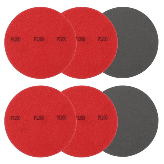 Bowling Ball Sanding Pads, Hook and Loop Sanding Sponge Discs for Resurfacing - Grit 1200 & 5 Inch & 6 Pack
