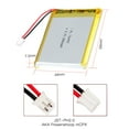 thumbnail image 4 of YDL 3.7V 2500mAh Battery 724957 Lithium Polymer Ion Rechargeable Li-ion Li-Po Battery with 2P PH 2.0mm Pitch Connector, 4 of 5