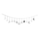 thumbnail image 2 of Colgante de pared de , boho, moderna, decoración de cabecero decoración r banner para guardería decoración del hogar argent, 2 of 8