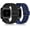 Black/Deep blue, variant on REQO Elastic Bands Compatible with Fitbit Versa 2 Band Women Men, 2Pack Soft Adjustable Nylon Breathable Sport Band for Versa/Versa 2/Versa Lite/SE Smartwatch Loop Stretchy Wristband