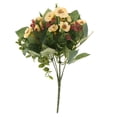 thumbnail image 2 of Flores artificiales de seda Rosa Multiflora para decoración del hogar, interior y exterior. Blanco, 2 of 9