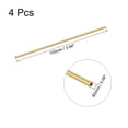 thumbnail image 2 of Uxcell 2mm OD 0.5mm Wall Thickness 100mm Length Brass Round Tube 4 Pack, 2 of 5