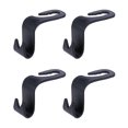 thumbnail image 1 of 4Pcs Car Hooks Back Seat Concealed Storage Hooks Household Auto Hooks Multi-functional Storage Holder Brown, 1 of 7