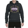 thumbnail image 2 of Wild Bobby Cheerleading All Stars Girl Sports Unisex Graphic Hoodie Sweatshirt, Heather Black, 3X-Large, 2 of 5