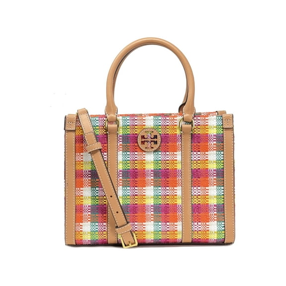 Tory Burch Blake Plaid Small Tote