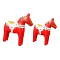 thumbnail image 1 of 2 estatuas de caballos para decoración del hogar, adorno de escritorio, figura de animal para oficina rojo, 1 of 6