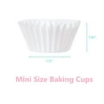 thumbnail image 2 of LotFancy 500Pcs Mini Cupcake Liners, White Muffin Liners, Greaseproof Paper Baking Cups, 2 of 7