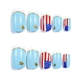 thumbnail image 7 of 4th Of July Nails, Independence Day Flag Fake Nail Art Nails Wear Nails 24PCS, 7 of 7