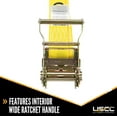 thumbnail image 3 of US Cargo Control, Endless Ratchet Straps, 2 Inch Wide X 20 Foot Long, Yellow Ratchet Straps, Wide Handle Ratchet Tie Down, Endless Cargo Straps, Dependable Strap For Cargo Bundling, 4 Pack, 3 of 5