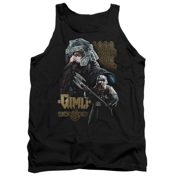 Lord of the Rings Gimli Adult Tank Top Black