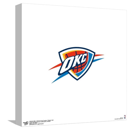 Gallery Pops NBA Oklahoma City Thunder – Primary Logo Canvas Wall Art Unframed Version 12 x 12