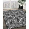 thumbnail image 2 of Ahgly Company Indoor Square Patterned Charcoal Black Novelty Area Rugs, 5' Square, 2 of 6