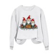 thumbnail image 5 of PNTUTB Women's Fashion Santa Claus Pattern Print Casual Crewneck Long Sleeve Loose Pullover Hoodless Sweatshirt, 5 of 6