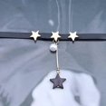 thumbnail image 4 of collier En Cuir Gothique Toile, Collier Pendentif Toile Perle, Collier Collier Noir Bohme, Collier Lucky Star Y, Bijoux Pour Femmes Et Filles, 4 of 5