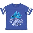thumbnail image 3 of Inktastic Daddy is Worlds Best Pilot Airplane Childs Boys or Girls Toddler T-Shirt, 3 of 5