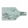 thumbnail image 1 of Oasis Cutting Board, Monochromatic Style Greyscale View of Desert Creatures and Sand Dunes, Decorative Tempered Glass Cutting and Serving Board, in 3 Sizes, by Ambesonne, 1 of 2