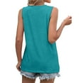 thumbnail image 4 of QIJUNTUO Short Sleeve Shirts for Somen Summer Tank Tops for Women Loose Fit Crew Neck Casual Sleeveless Tops Trendy, 4 of 9