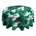 thumbnail image 4 of Camouflage Round Tablecloth 70x70in(178x178cm) – Waterproof Polyester Table Cover with Full Print Design, Wrinkle Resistant & Washable for Kitchen Dining Party Decor, 4 of 6