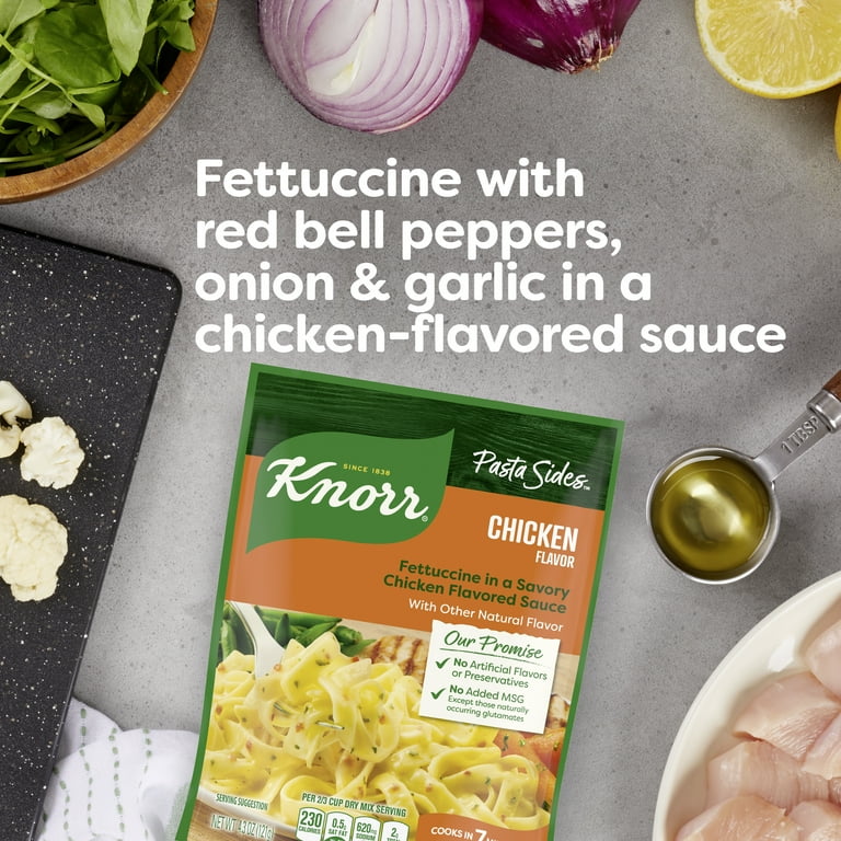 Knorr Creamy Chicken Pasta Fettuccine Cooks in 7 Minutes, 4.3 oz Regular